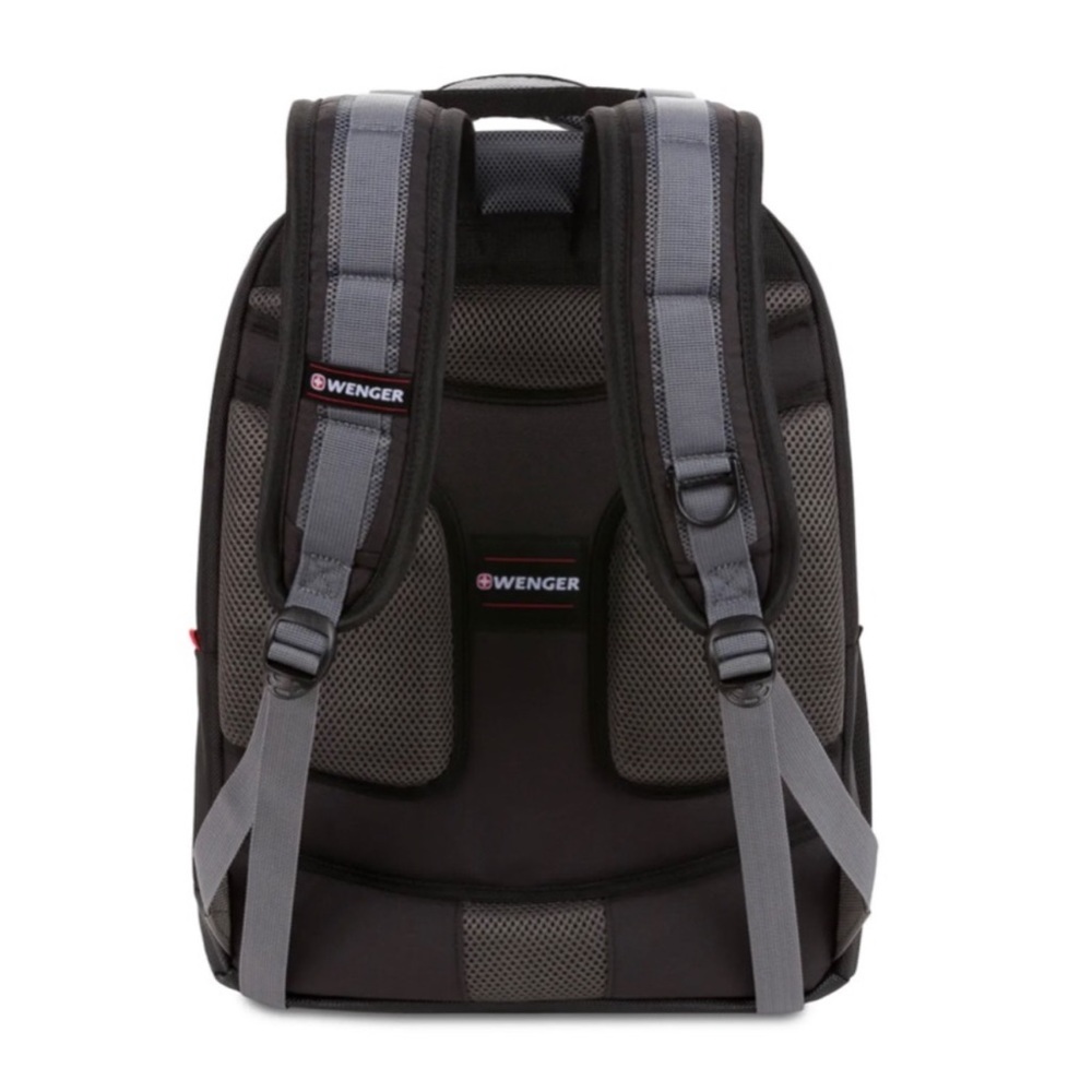 SwissGear WENGER Synergy Pro 16 inch Laptop Backpack - Black/Gray - Picture 2 of 7